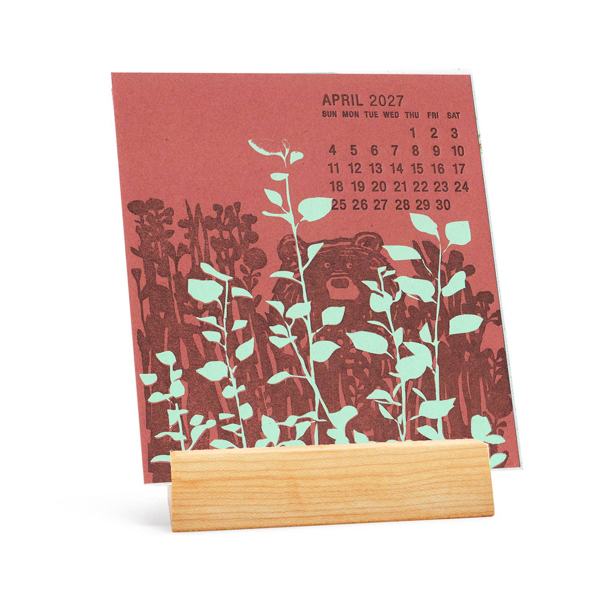 Ilee 2027 Letterpress & Silkscreen Desk Calendar
