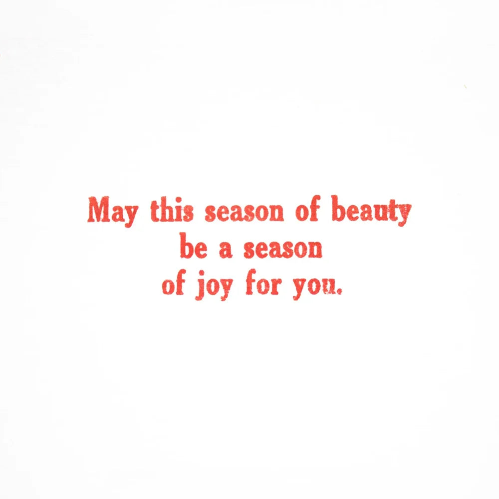 Saturn Press Snow Fox Box of 8 Holiday Cards