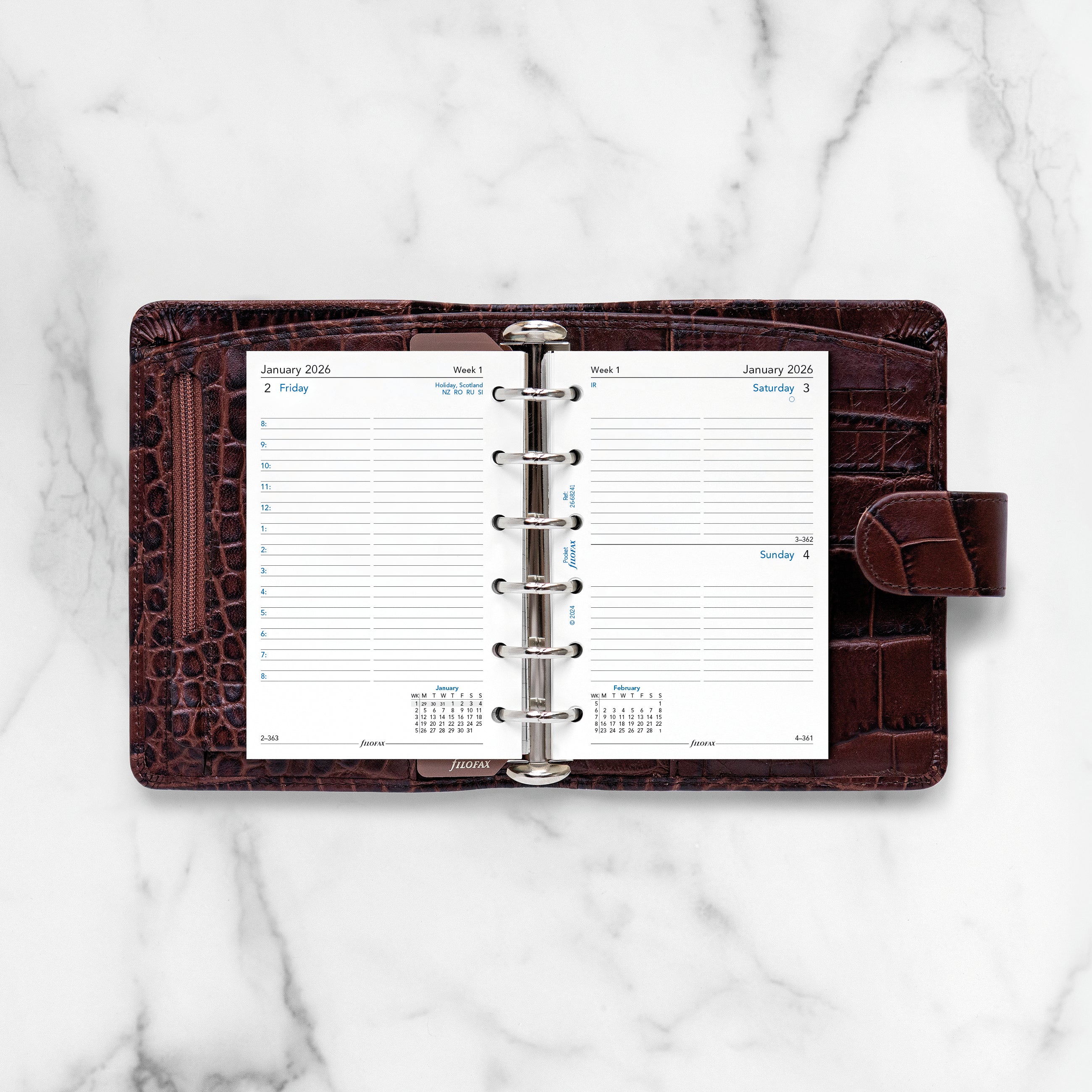 Filofax Pocket One Day on a Page 2026