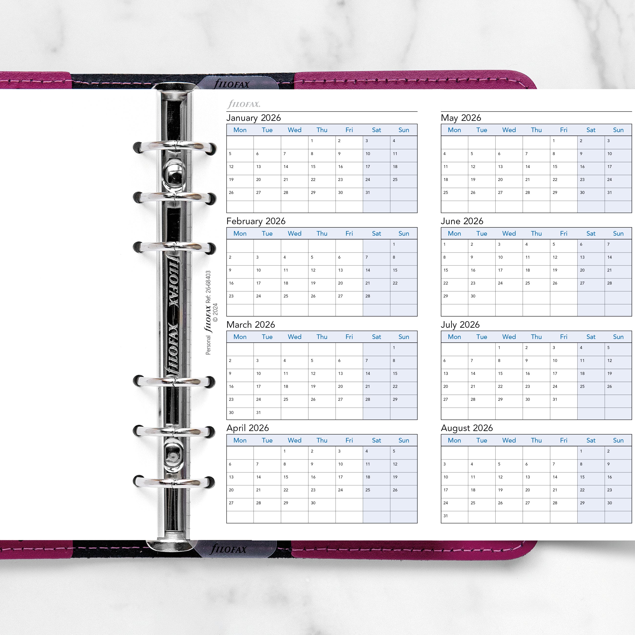 Filofax Personal Four Year Planner 2026-2029
