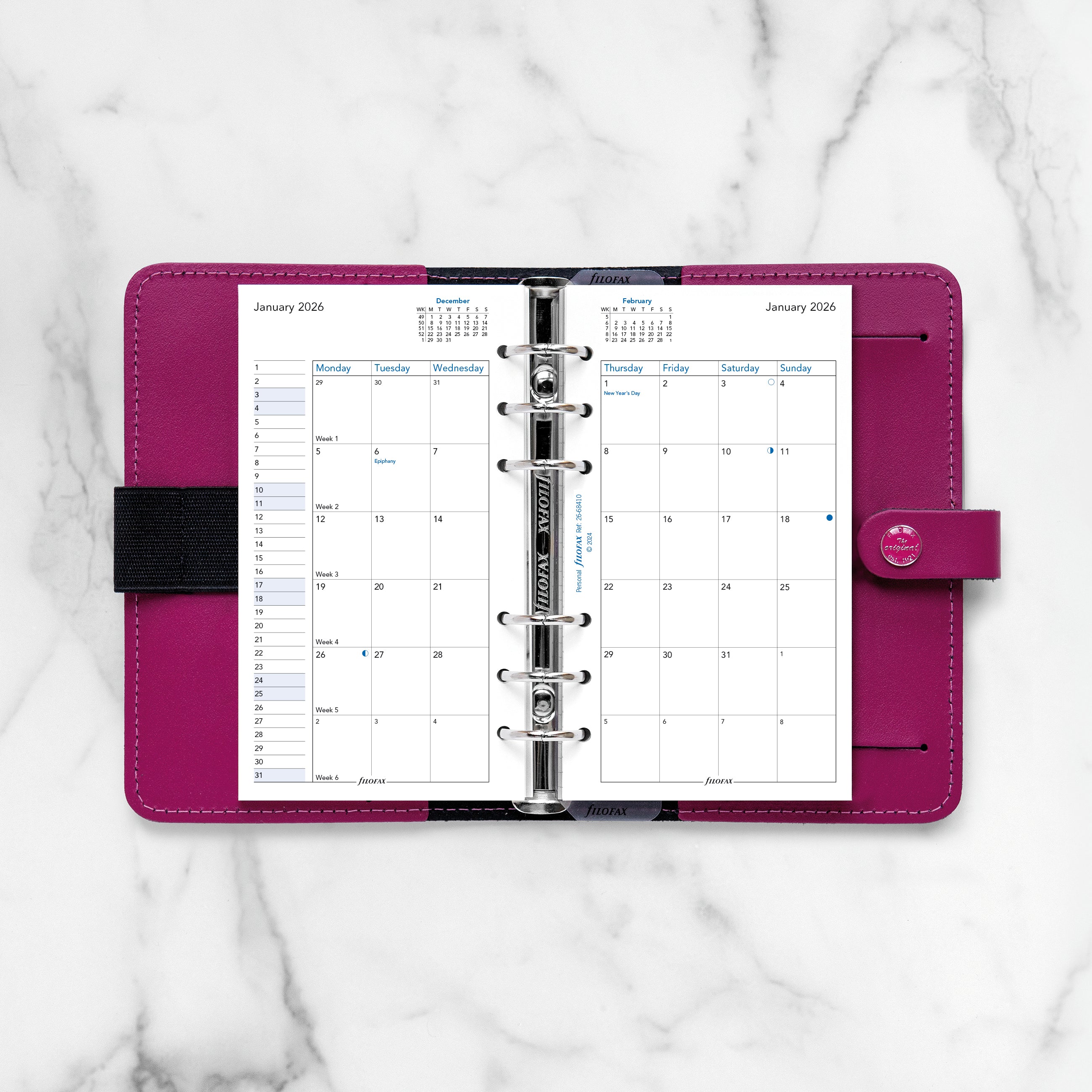 Filofax Personal Month on Two Pages 2026