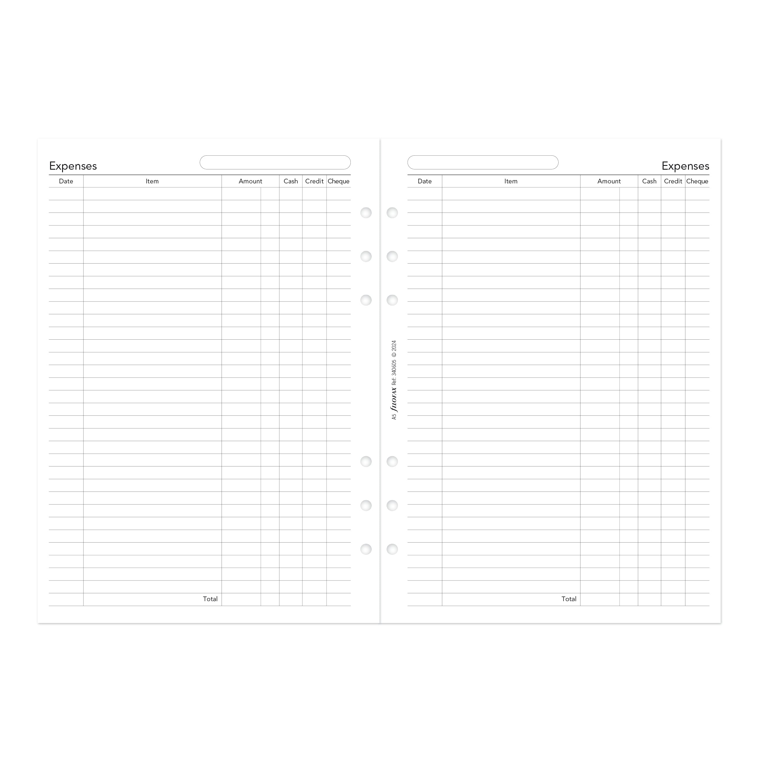 Filofax A5 Business One Day on a Page 2026