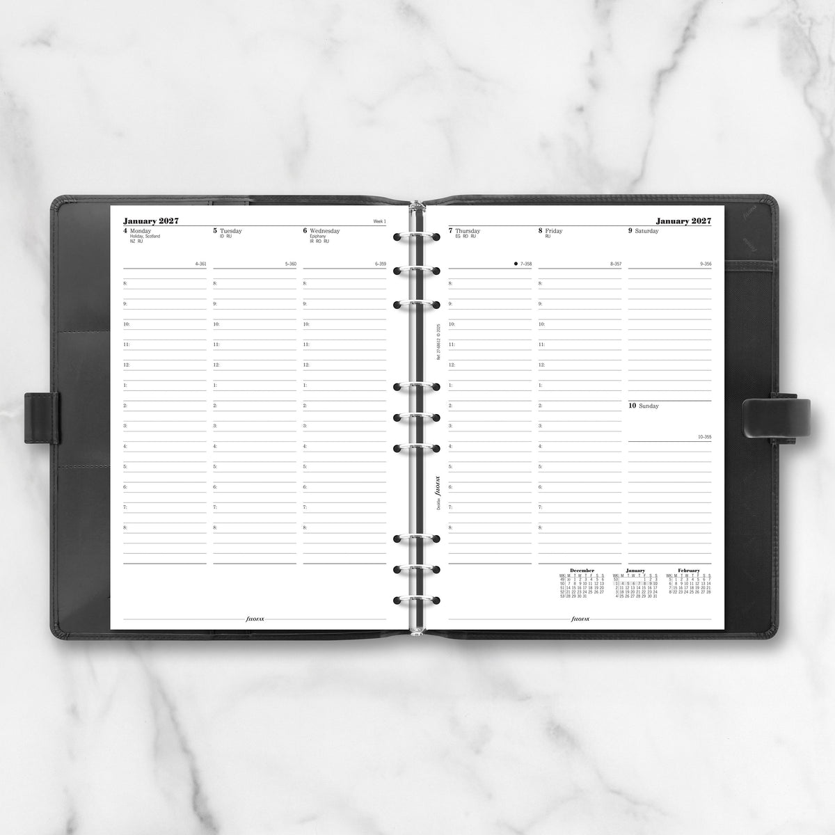 Filofax Deskfax Week on Two Pages with Appointments 2027