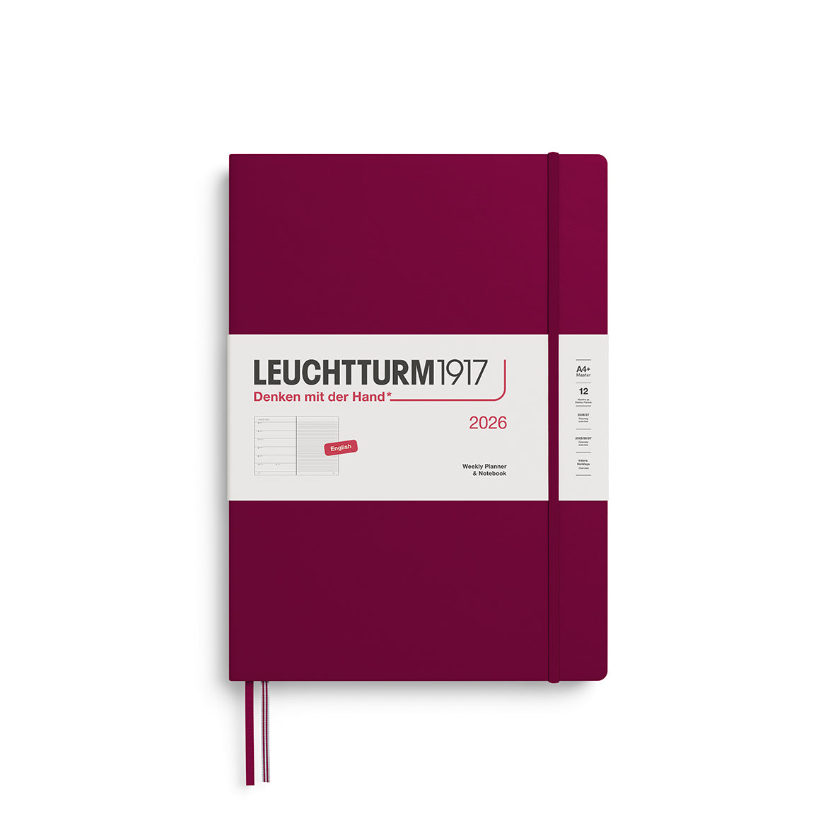 Leuchtturm1917 Weekly Planner & Notebook Master (A4+) 2026