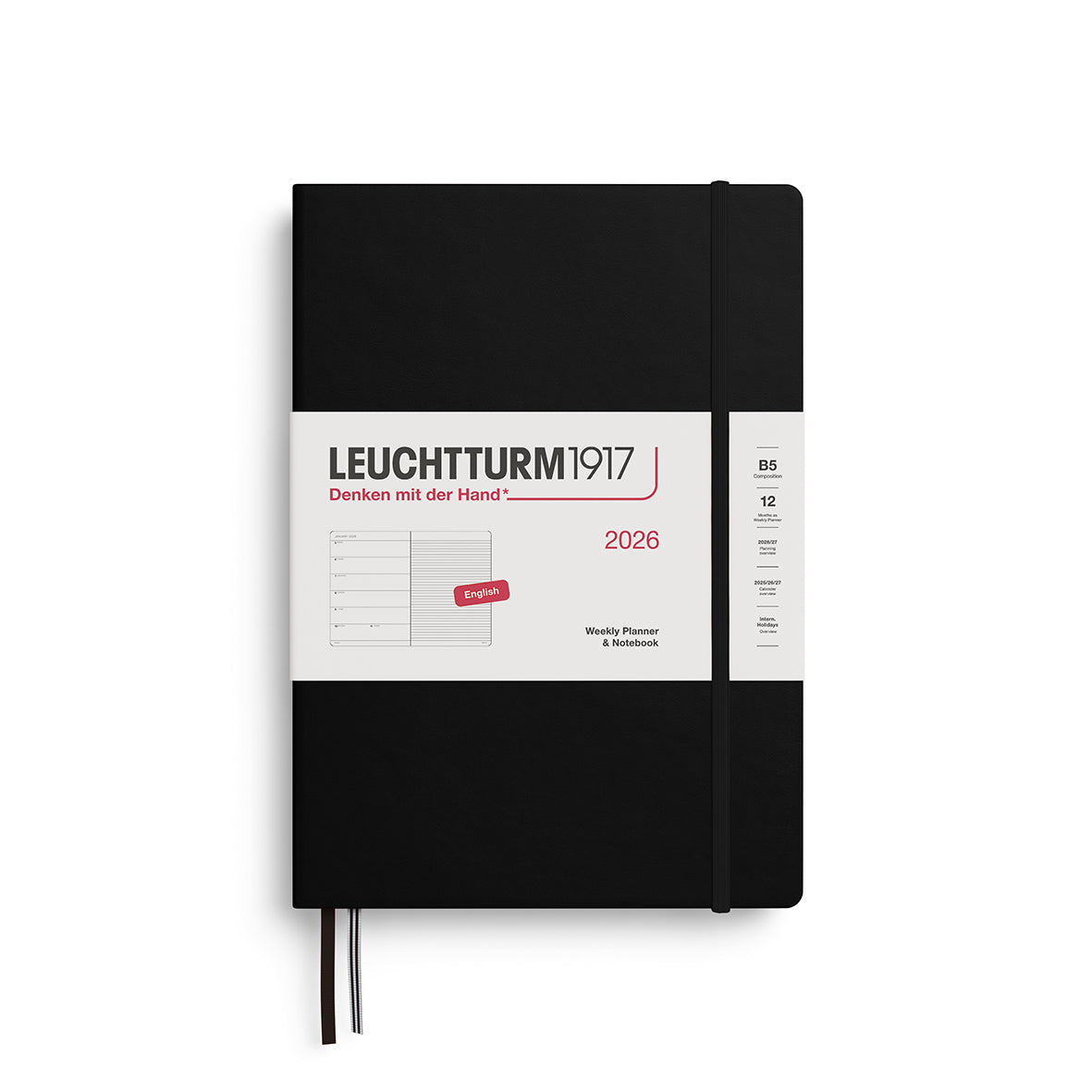 Leuchtturm1917 Weekly Planner & Notebook Composition (B5) 2026