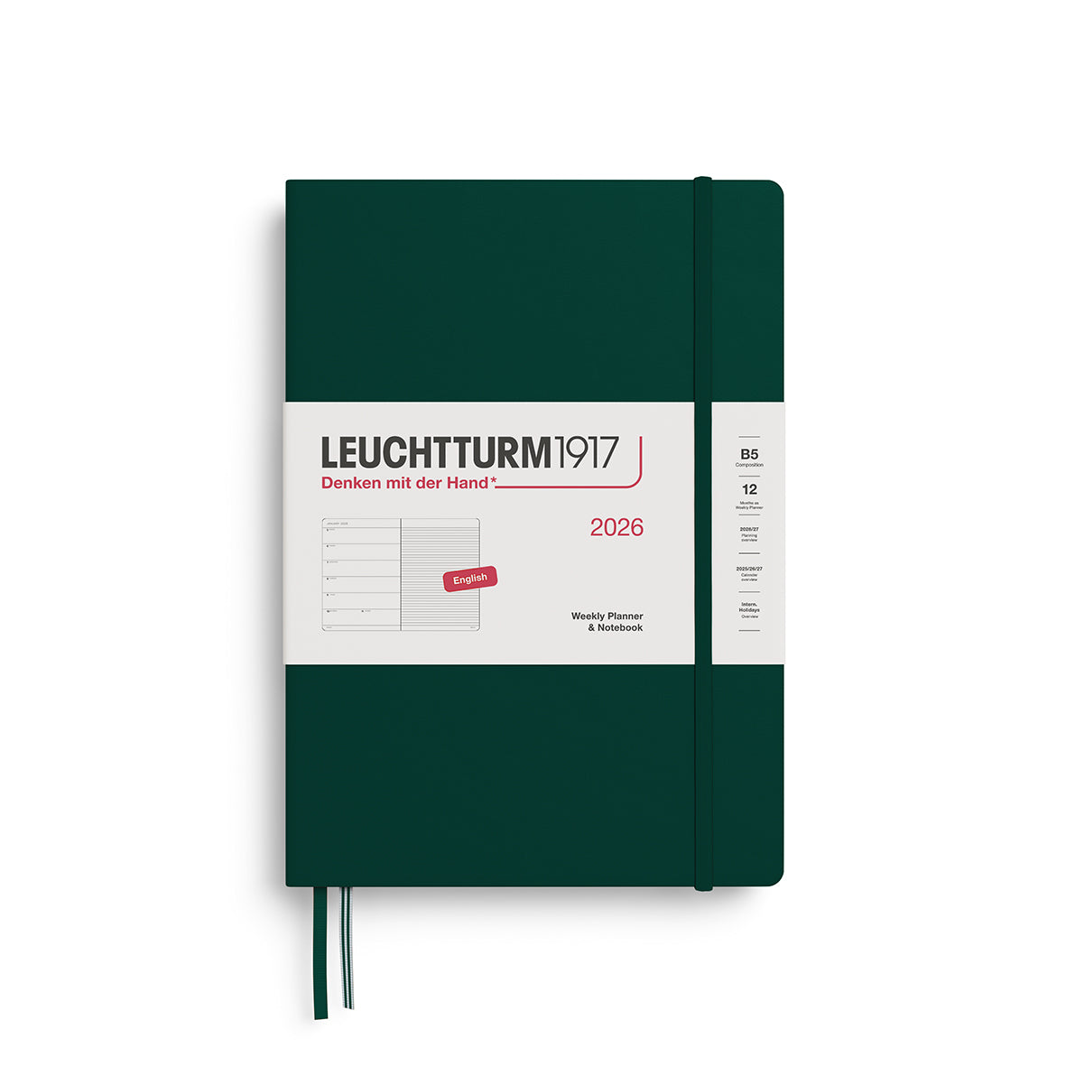 Leuchtturm1917 Weekly Planner & Notebook Composition (B5) 2026