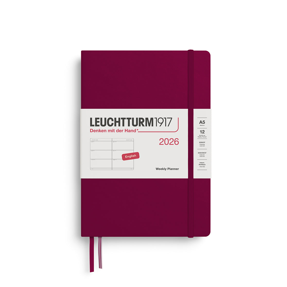 Leuchtturm1917 Weekly Planner Medium (A5) 2026