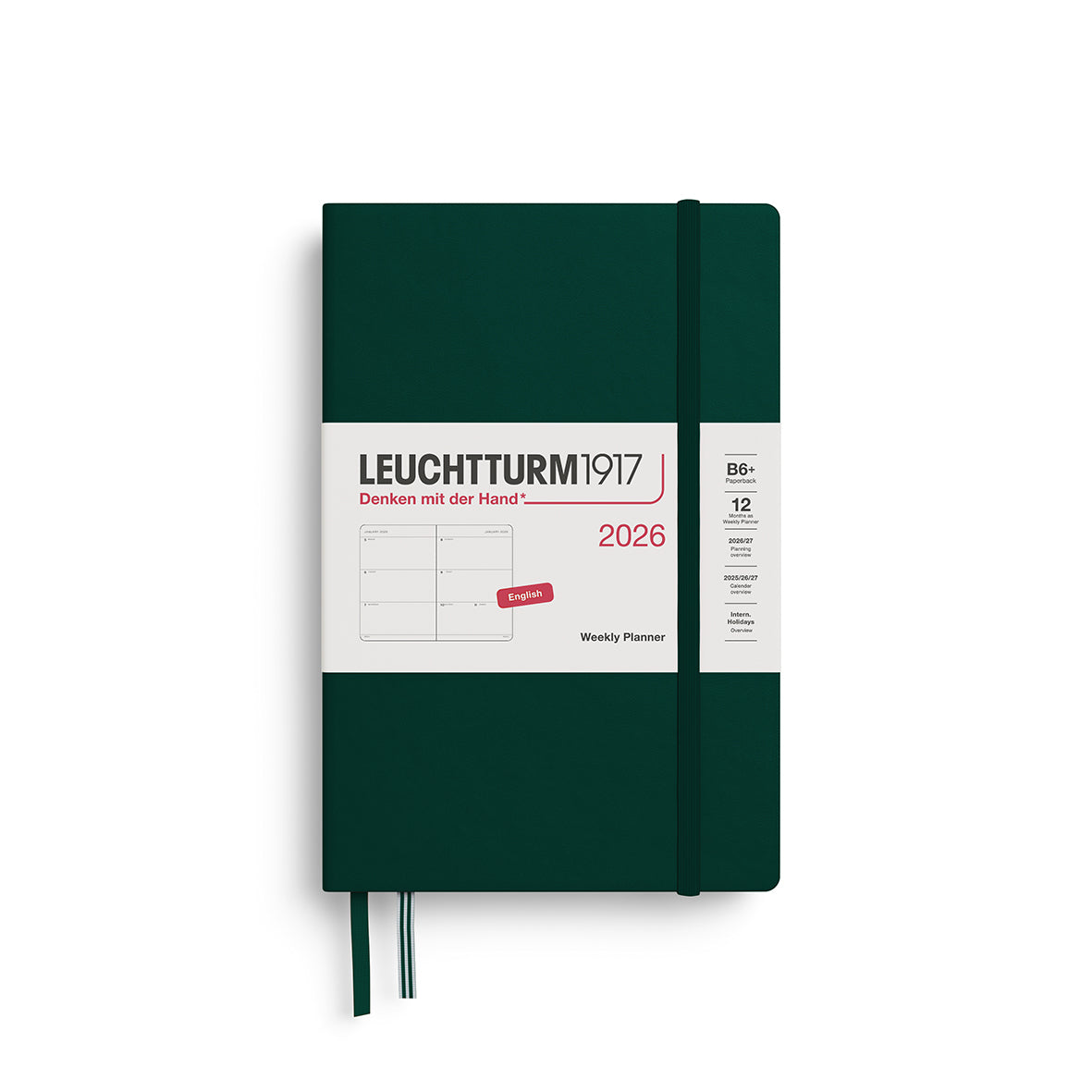 Leuchtturm1917 Weekly Planner Paperback (B6+) 2026