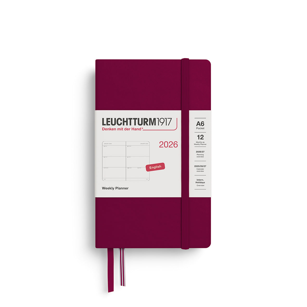 Leuchtturm1917 Weekly Planner Pocket (A6) 2026
