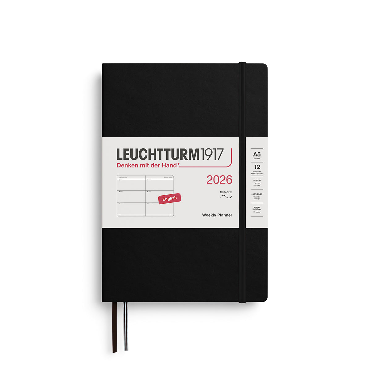 Leuchtturm1917 Weekly Planner Medium (A5) Softcover 2026