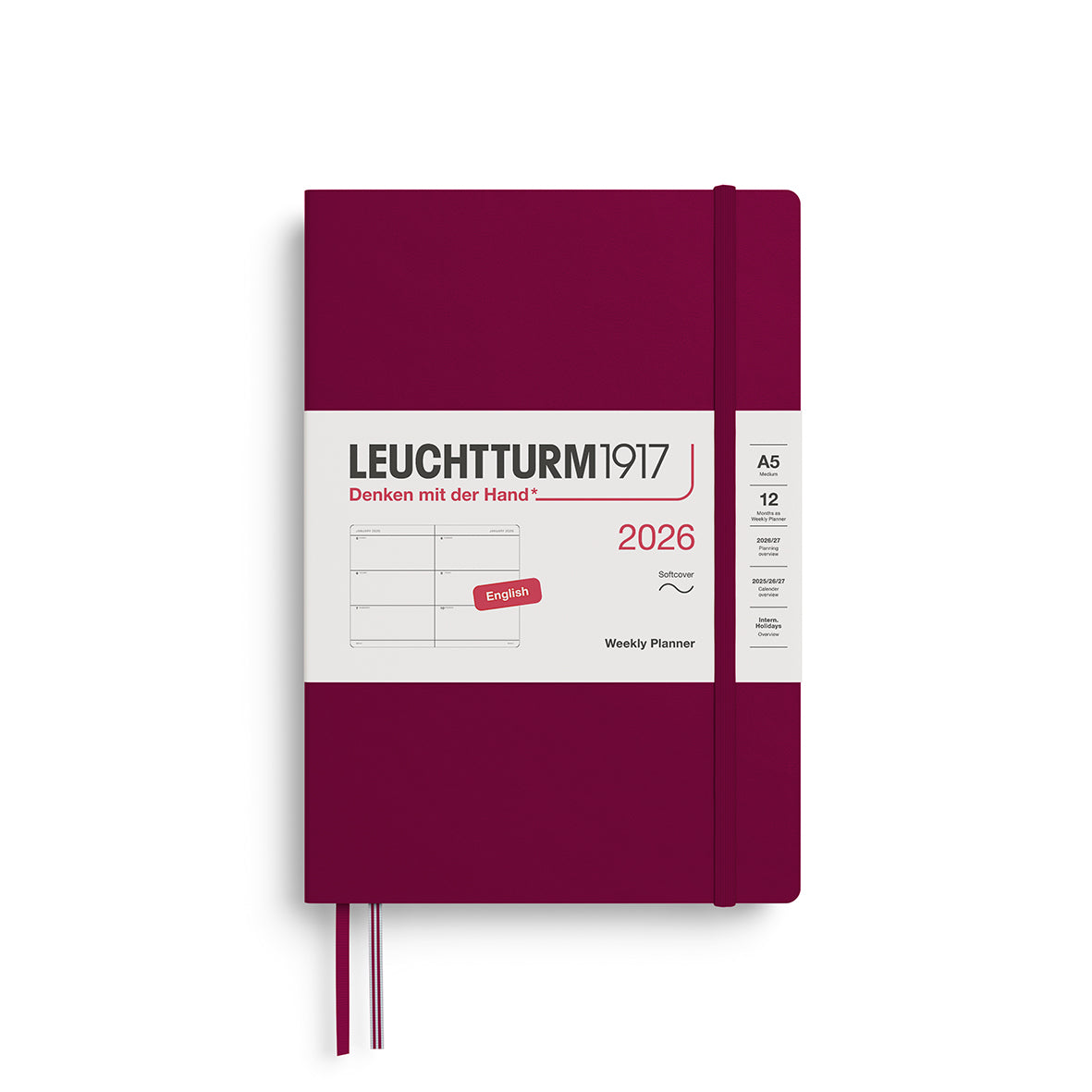 Leuchtturm1917 Weekly Planner Medium (A5) Softcover 2026