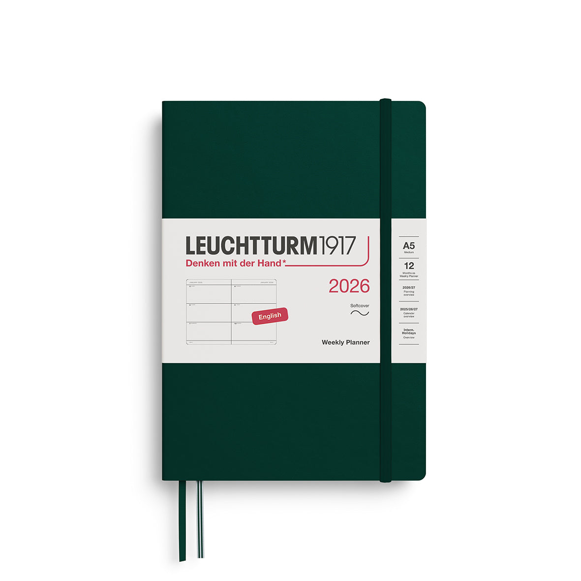 Leuchtturm1917 Weekly Planner Medium (A5) Softcover 2026