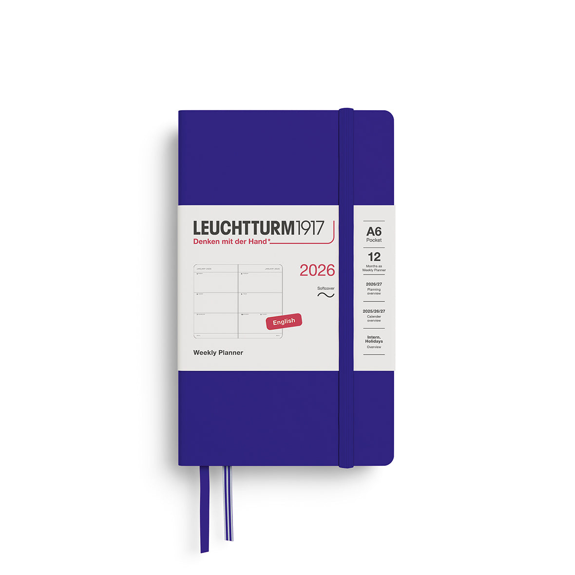 Leuchtturm1917 Weekly Planner Pocket (A6) Softcover 2026