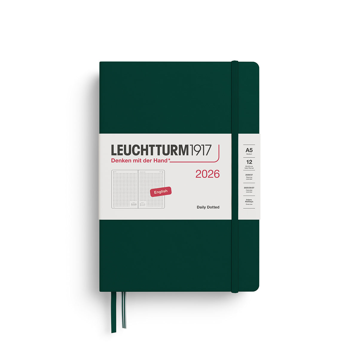 Leuchtturm1917 Daily Planner Dotted Medium (A5) 2026