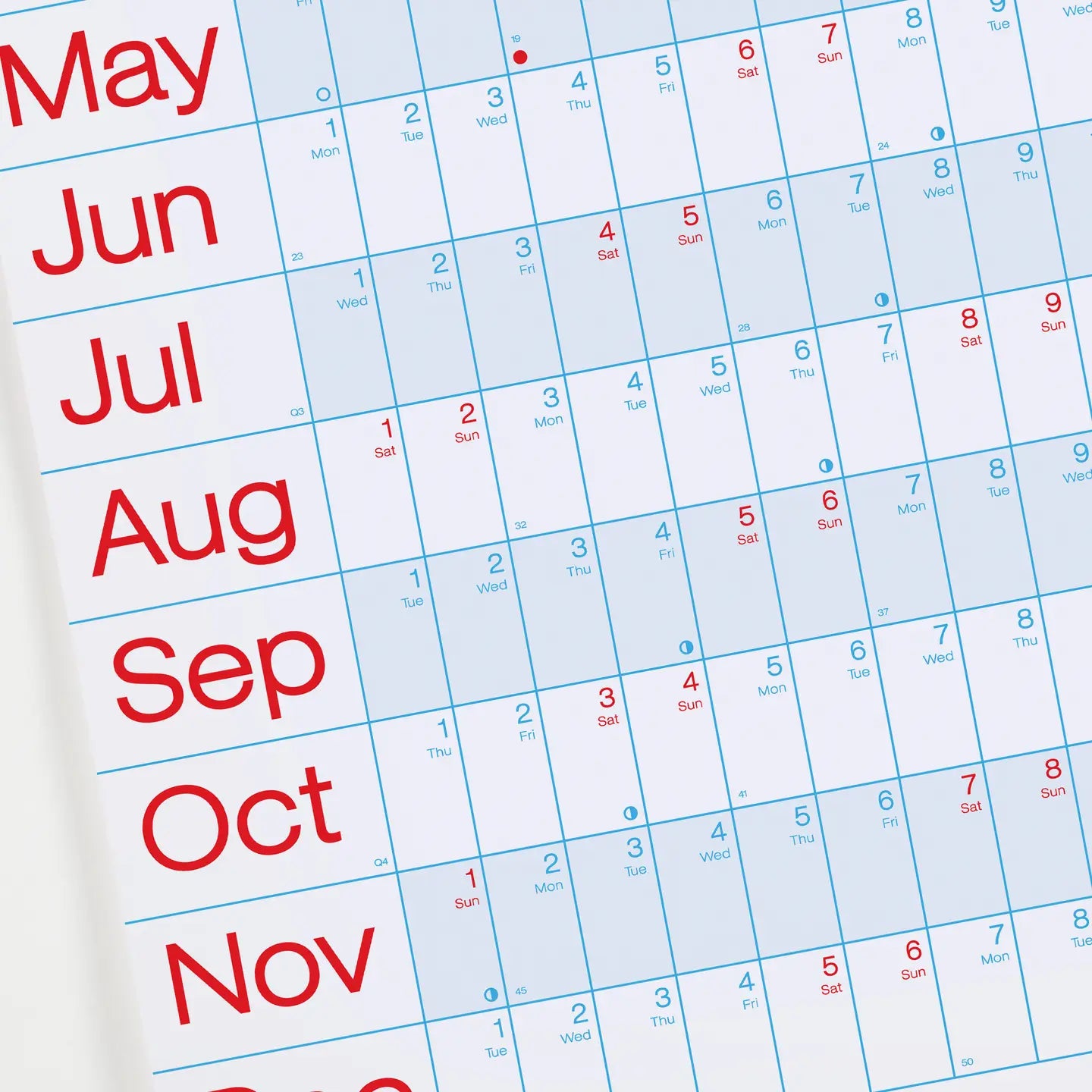 Crispin Finn 2026 Year Planner – Landscape Wall Calendar