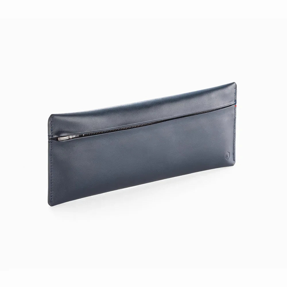 Caran d'Ache "Collection Cuir" Zipped Pen Case Midnight Blue