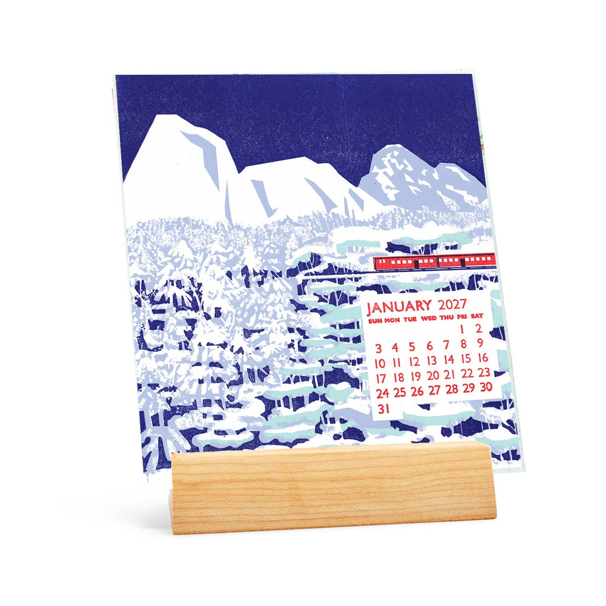 Ilee 2027 Letterpress & Silkscreen Desk Calendar