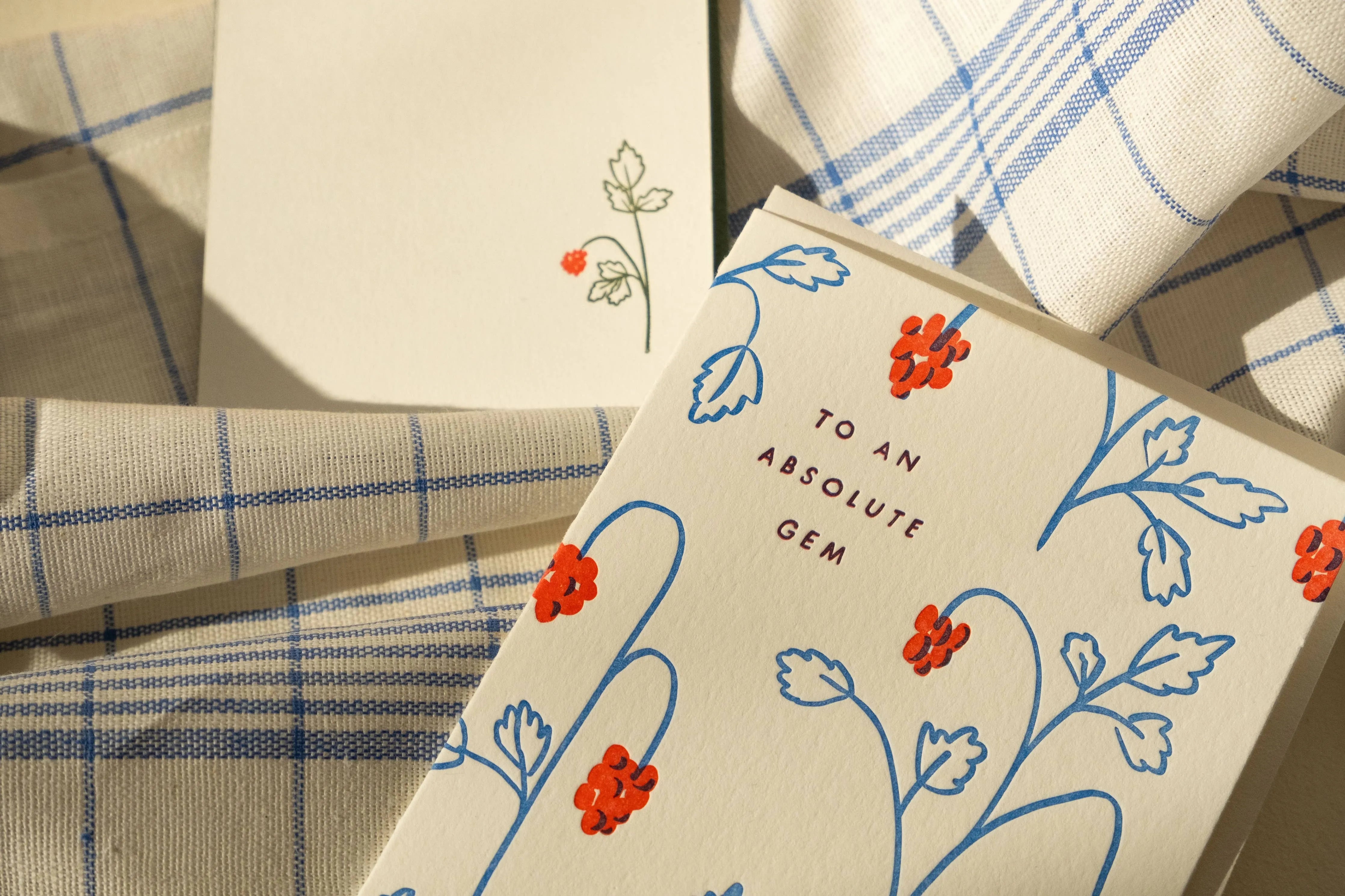 Homework Letterpress Absolute Gem Berries Card