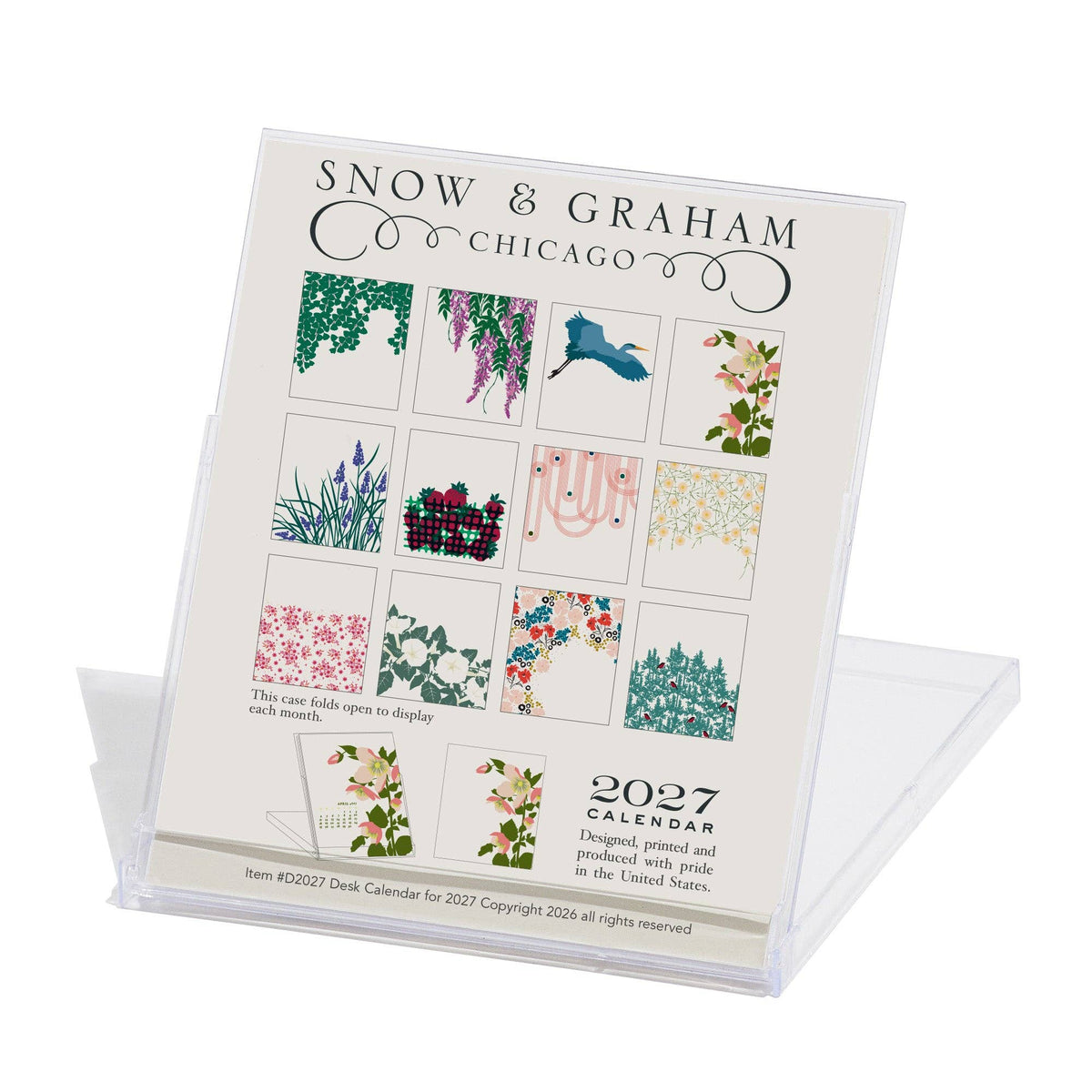 Snow & Graham 2027 Desk Calendar