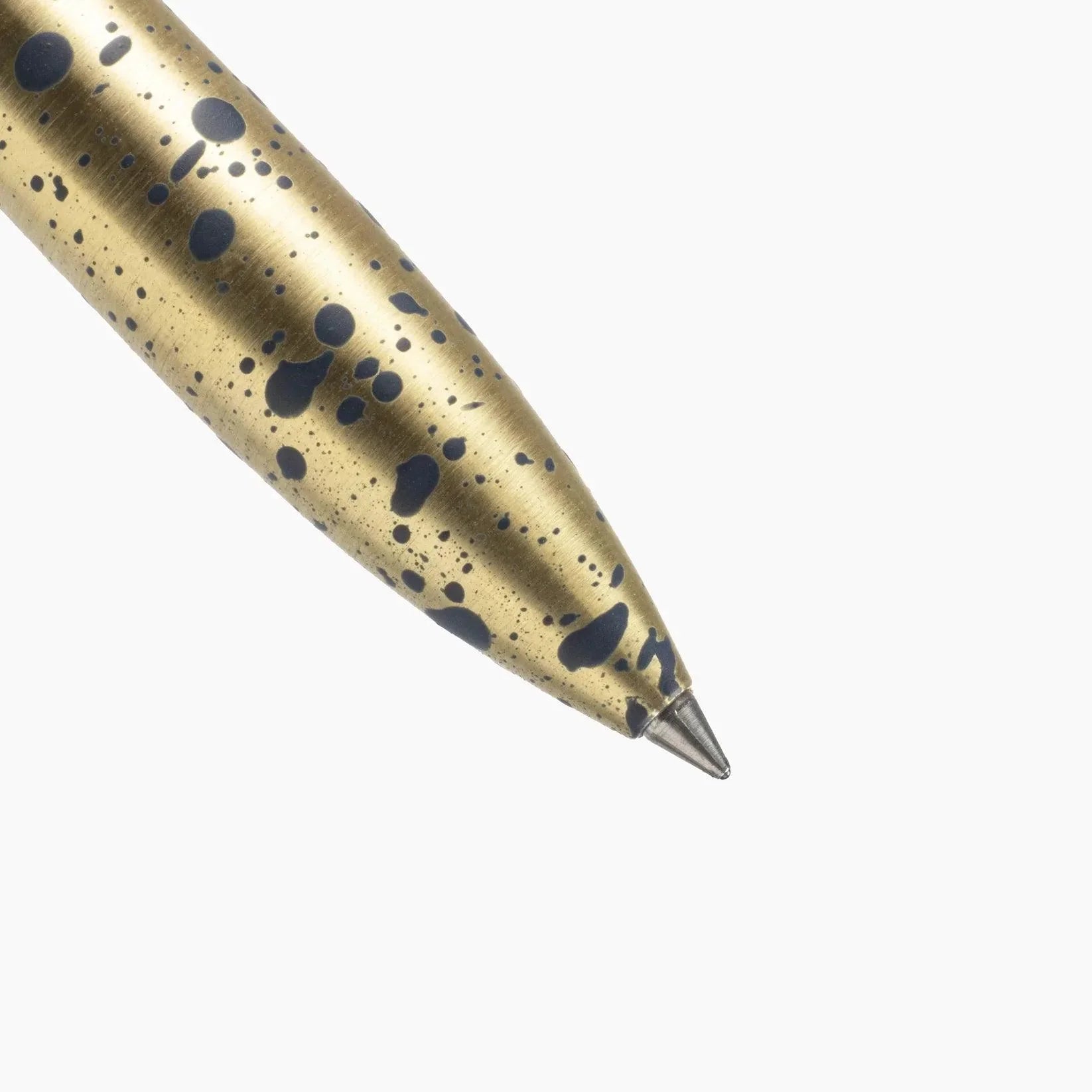 AJOTO for Laywine's Navy Speckle Brass Rollerball Pen