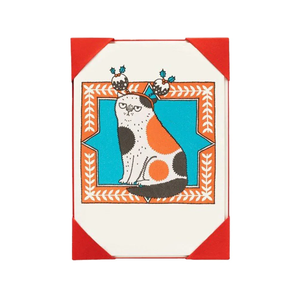 Archivist Christmas Cat Holiday Cards (Pack of 5)
