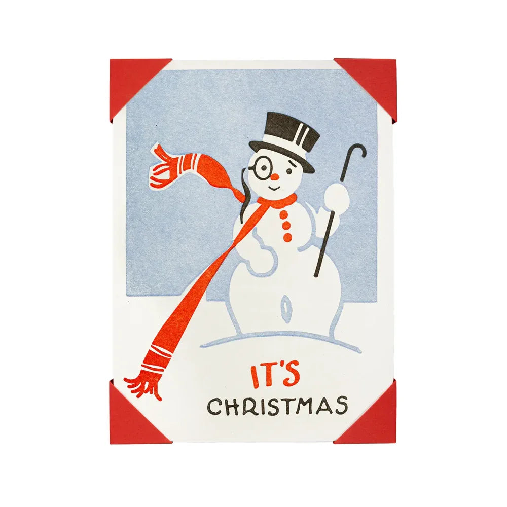 Archivist Snowman Holiday Cards (Pack of 5)