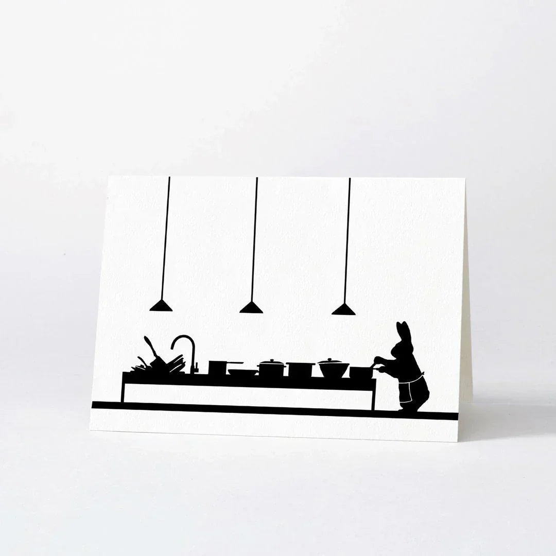HAM Cooking Rabbit Card