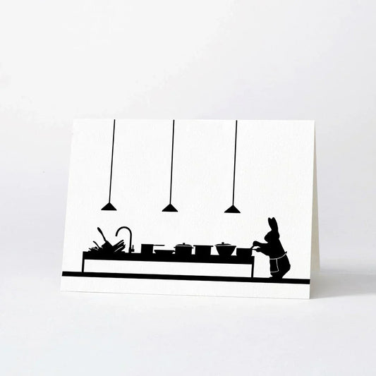 HAM Cooking Rabbit Card