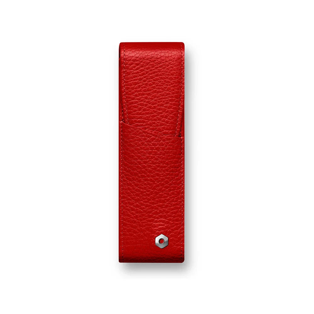 Caran d'Ache Léman Double Pen Case Scarlet Red