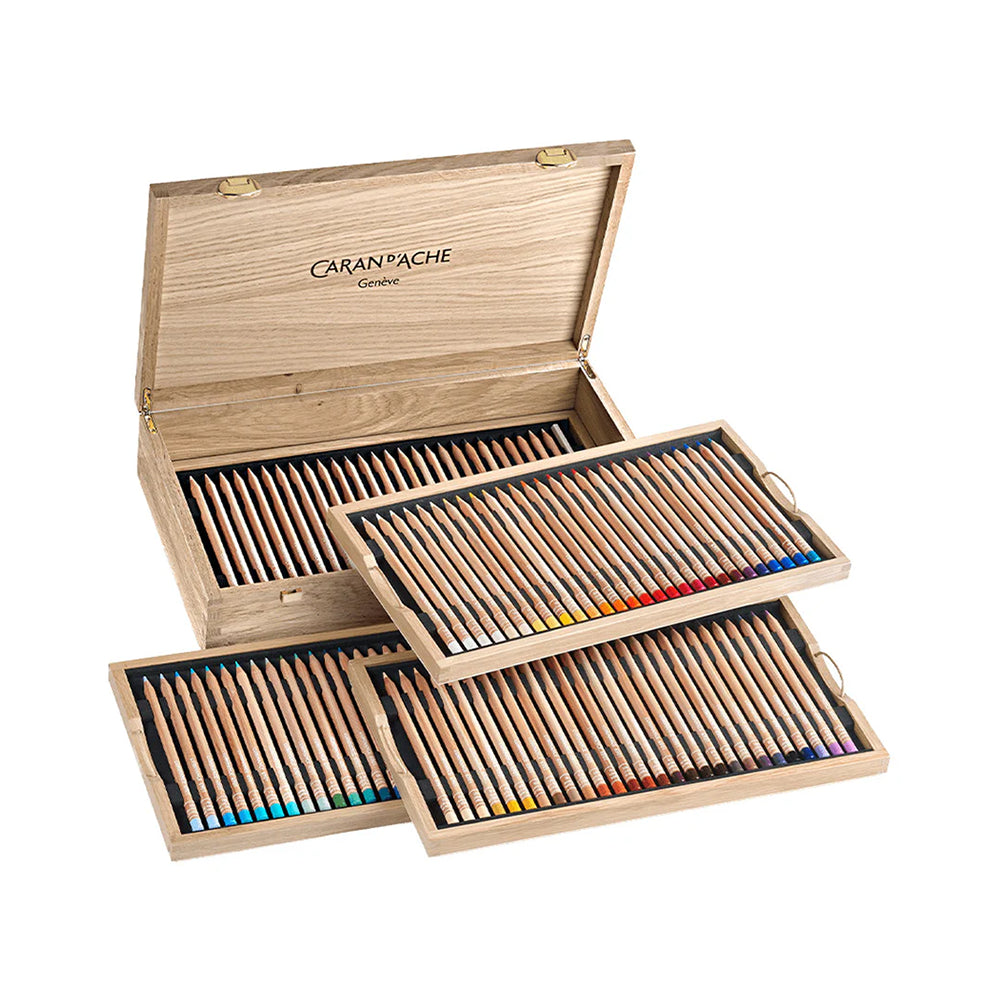 Caran d'Ache Luminance 6901 Coloured Pencils Wooden Case of 100