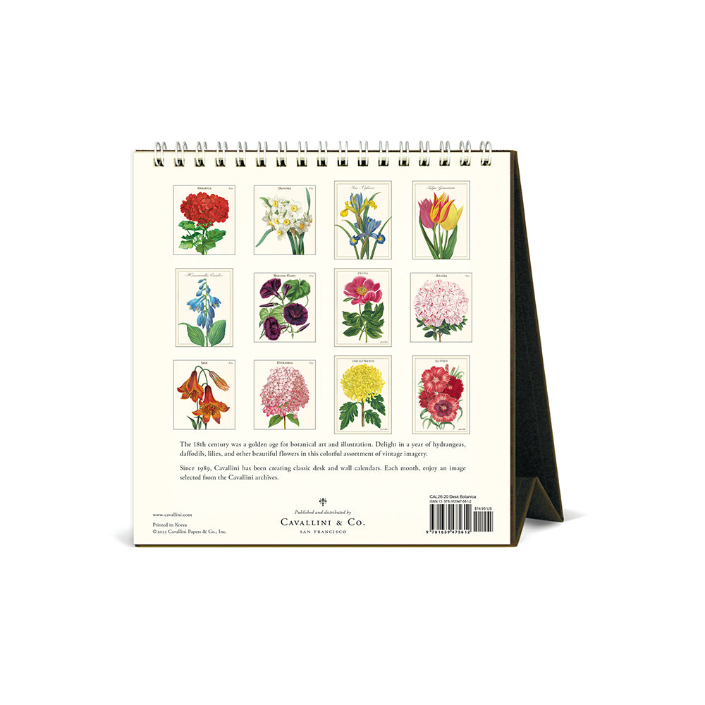 Cavallini Botanica Desk Calendar 2026