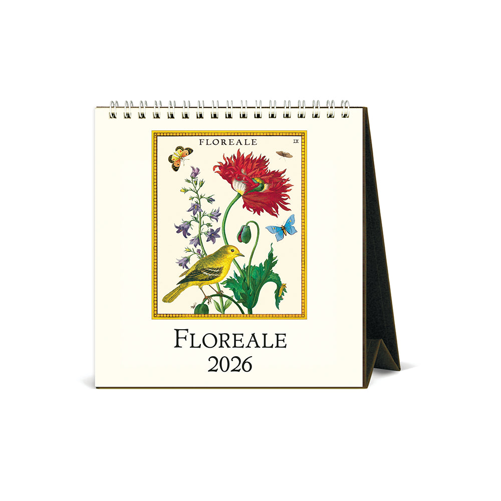 Cavallini Floreale Desk Calendar 2026