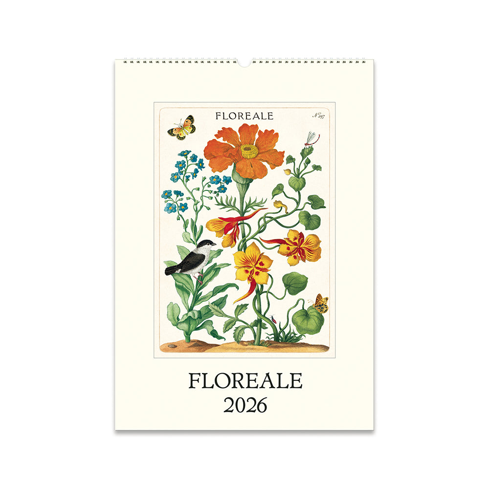 Cavallini Floreale Wall Calendar 2026