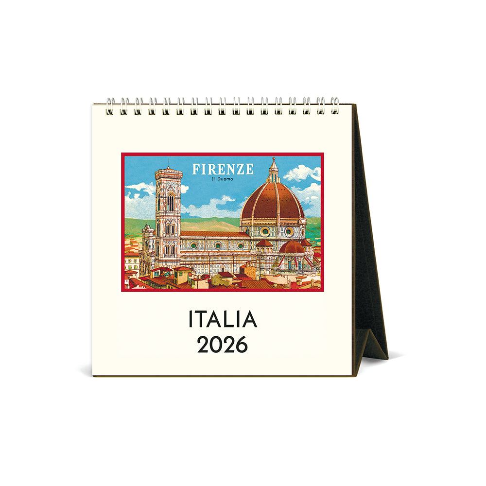 Cavallini Italia Desk Calendar 2026