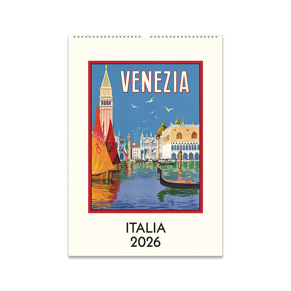 Cavallini Italia Wall Calendar 2026