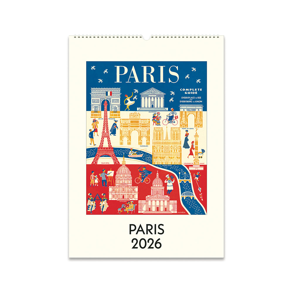 Cavallini Paris Wall Calendar 2026