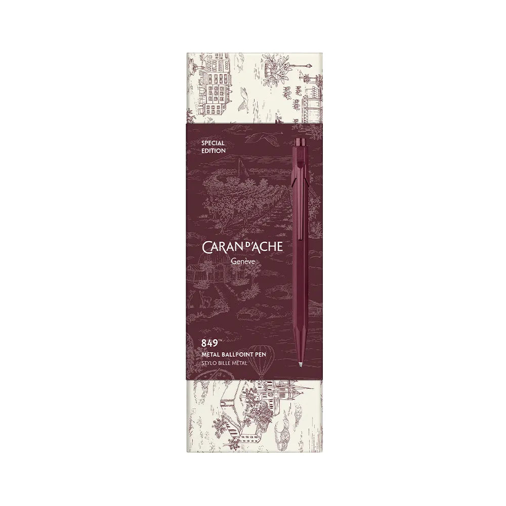 Caran d'Ache 849 Burgundy Ballpoint Pen