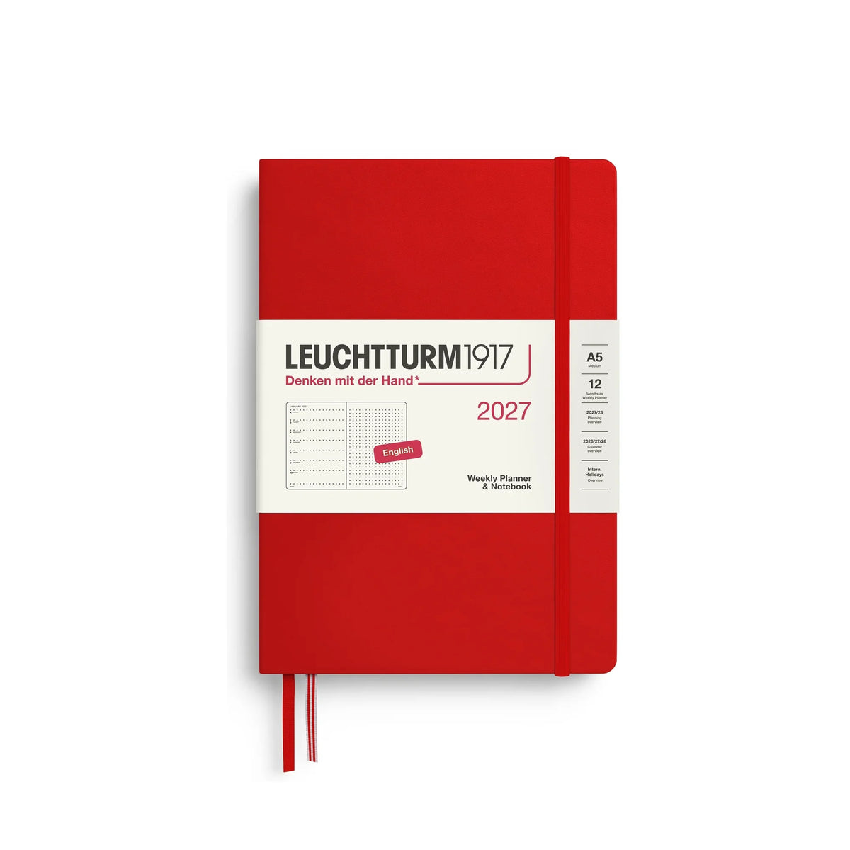 Leuchtturm1917 Weekly Planner & Notebook Dotted Medium (A5) 2027
