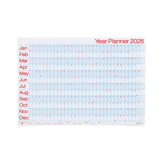 Crispin Finn 2026 Year Planner – Landscape Wall Calendar