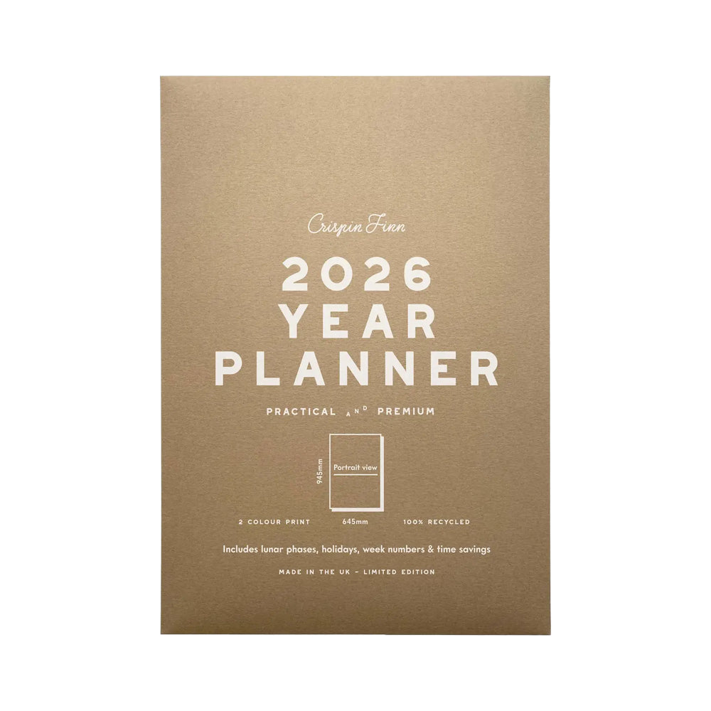 Crispin Finn 2026 Year Planner – Portrait Wall Calendar