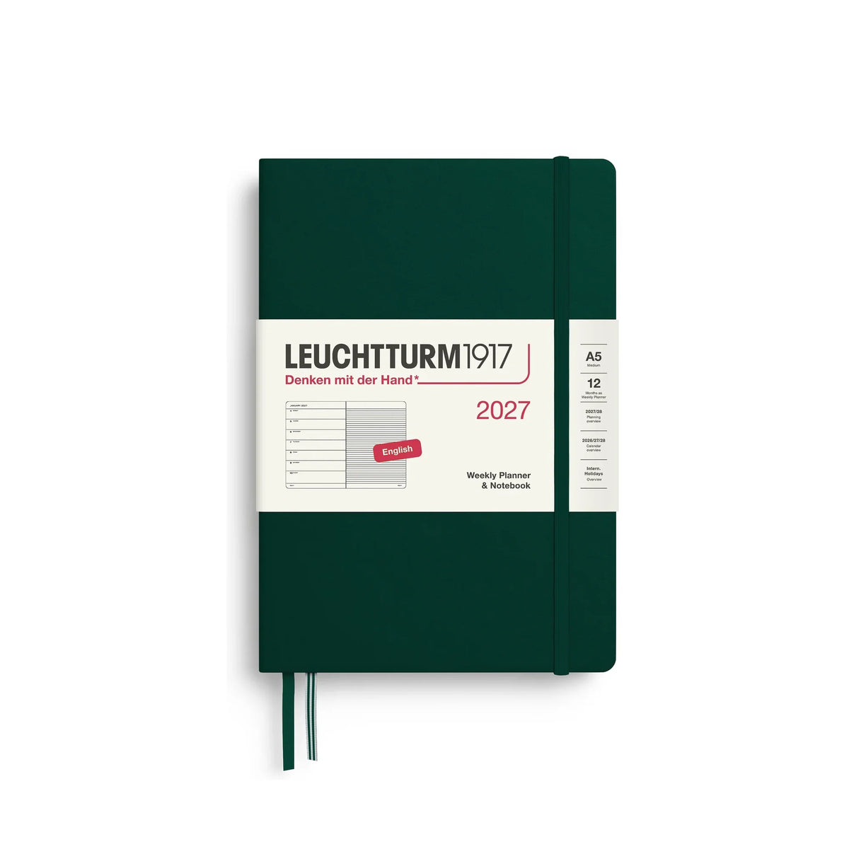 Leuchtturm1917 Weekly Planner & Notebook Medium (A5) 2027