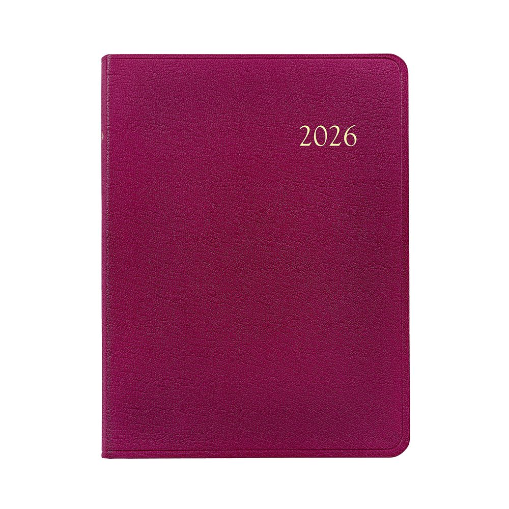 Graphic Image 2026 Desk Diary Goatskin Leather