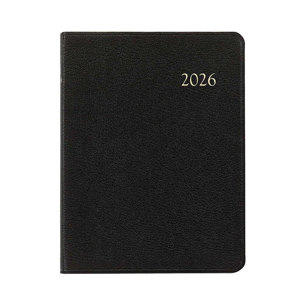 Graphic Image 2026 Desk Diary Goatskin Leather