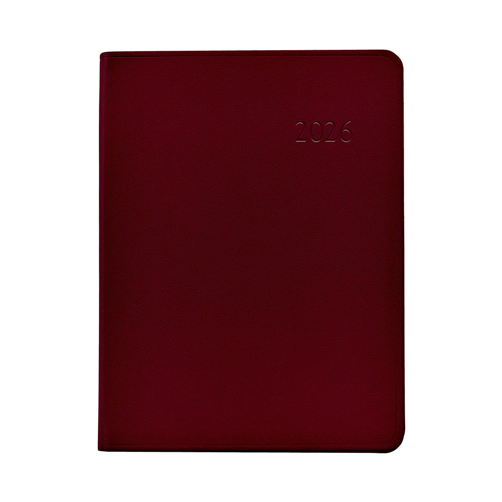 Graphic Image 2026 Desk Diary Traditional Leather