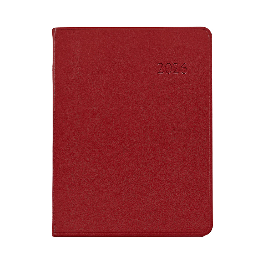 Graphic Image 2026 Desk Diary Traditional Leather