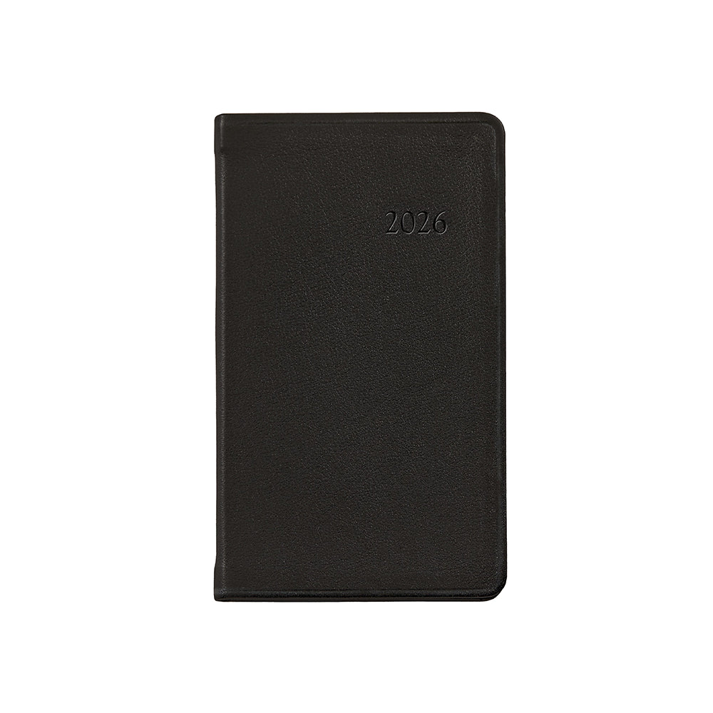 Graphic Image 2026 5" Pocket Datebook Traditional Leather