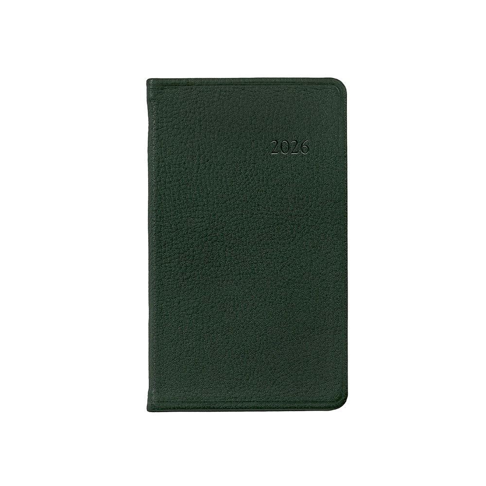 Graphic Image 2026 5" Pocket Datebook Traditional Leather