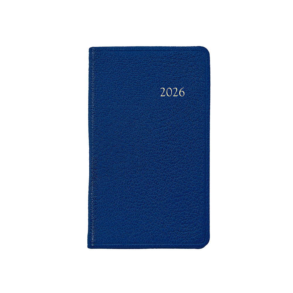 Graphic Image 2026 5" Pocket Datebook Goatskin Leather