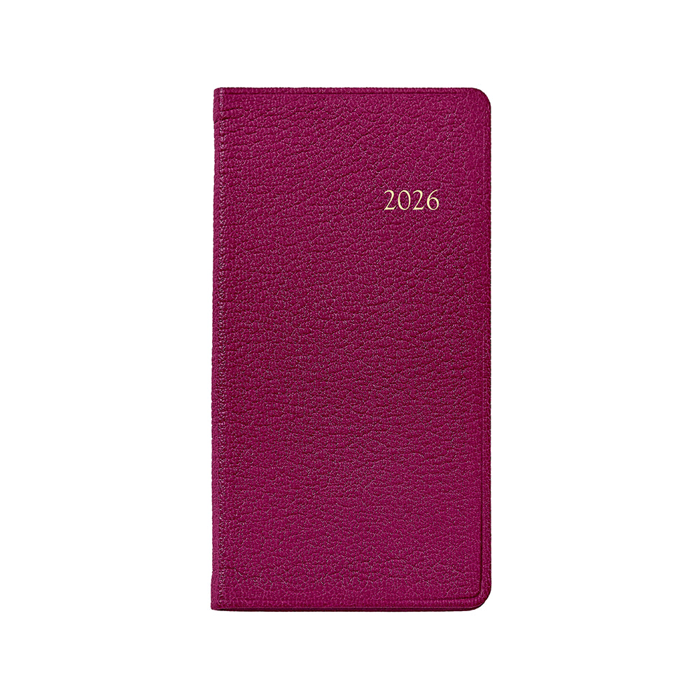 Graphic Image 2026 6" Pocket Datebook Goatskin Leather