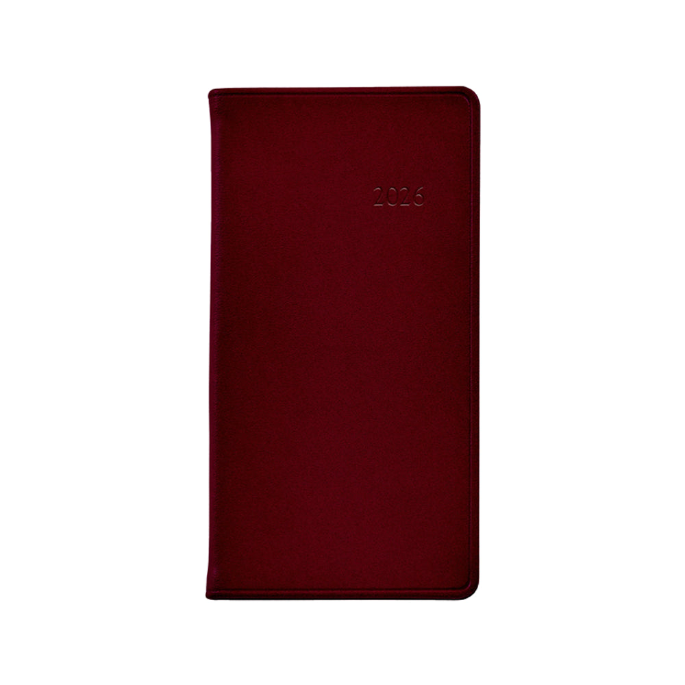 Graphic Image 2026 6" Pocket Datebook Traditional Leather